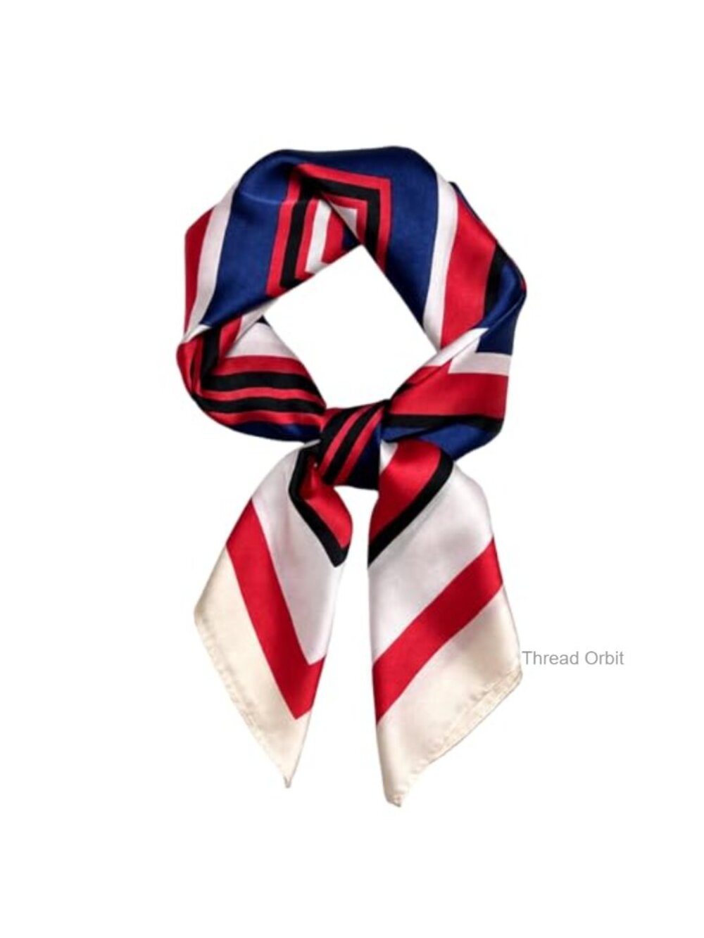 Square Scarf 27.5 Inch Polyester Hair Wrap Neck Scarf Bag Accessory